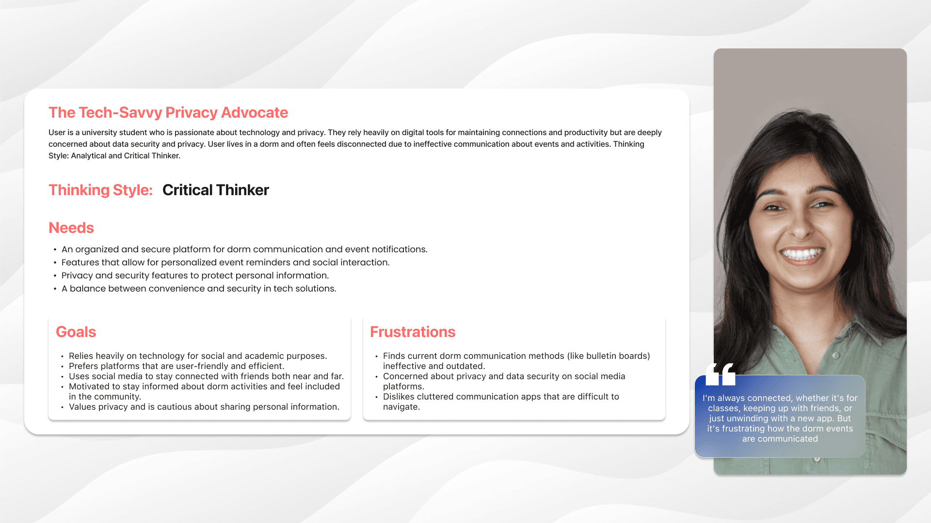 The Tech-Savvy Privacy Advocate Persona